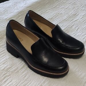 Classic Black Leather Loafers